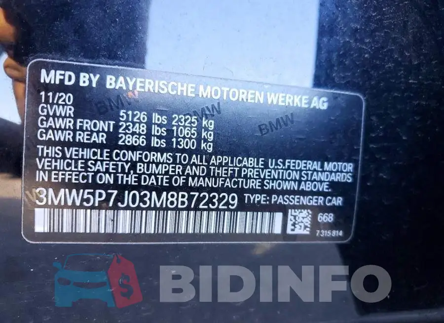 3MW5P7J03M8B72329 Photo# 12