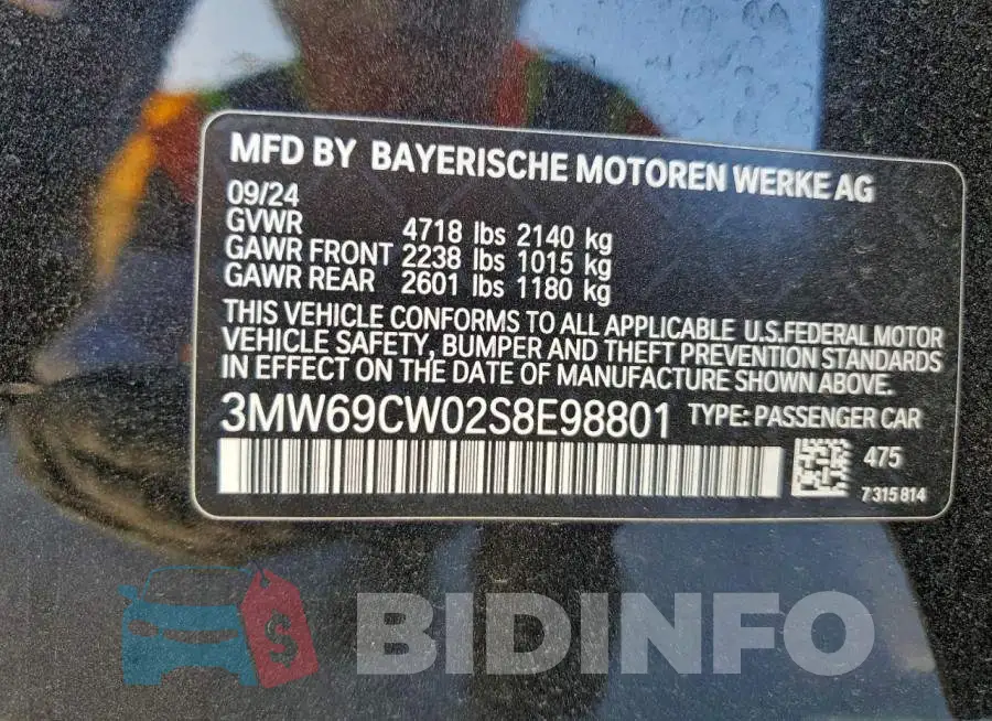 3MW69CW02S8E98801 Photo# 13