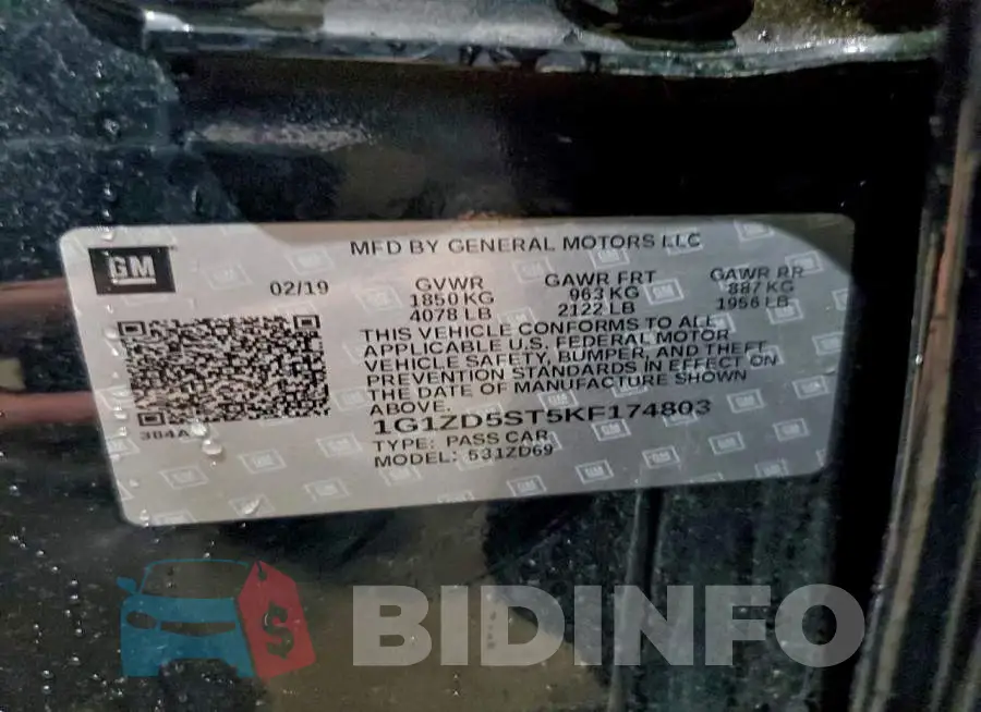 1G1ZD5ST5KF174803 Photo# 12