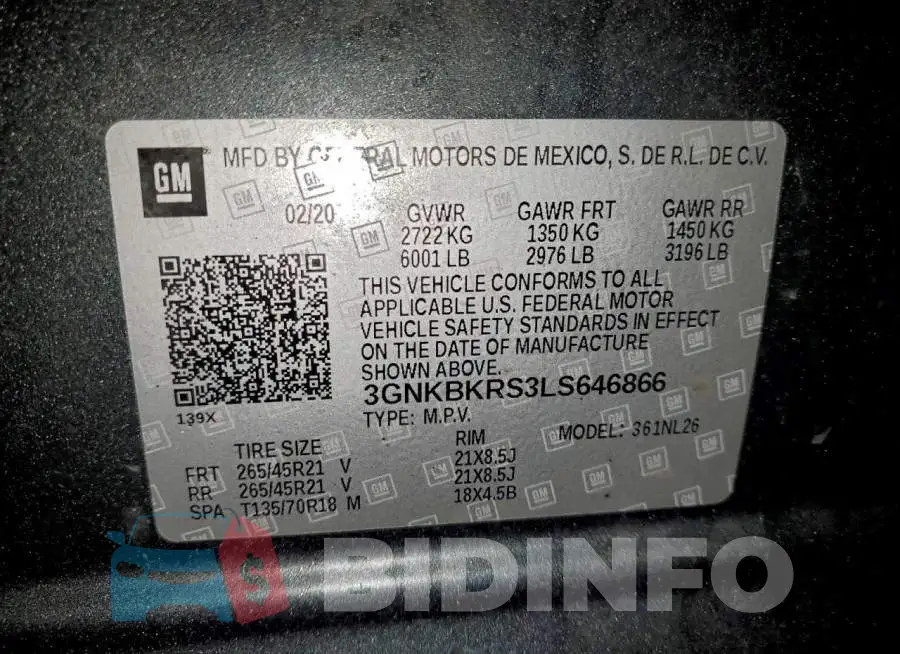3GNKBKRS3LS646866 Photo# 13