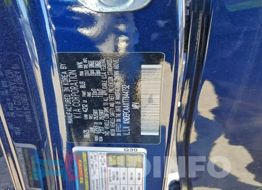 KNDEPCAAXT7844732 Photo# 14