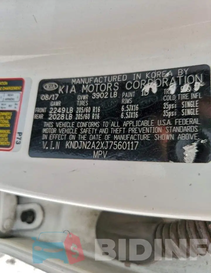 KNDJN2A2XJ7560117 Photo# 12