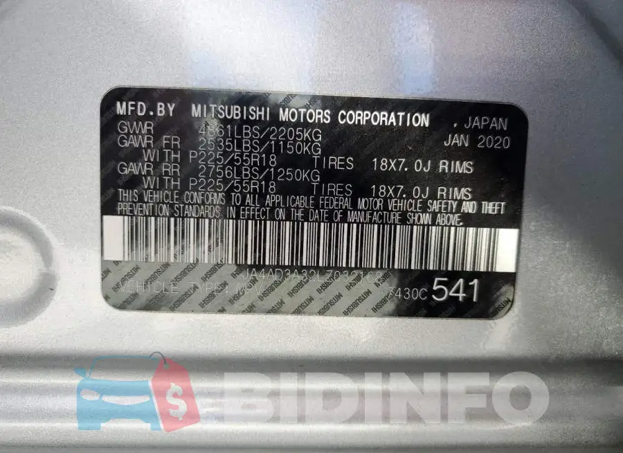 JA4AD3A32LZ032168 Photo# 14
