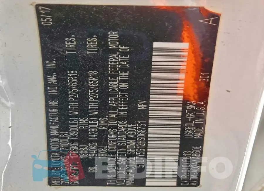 5TDZY5G13HS068751 Photo# 12