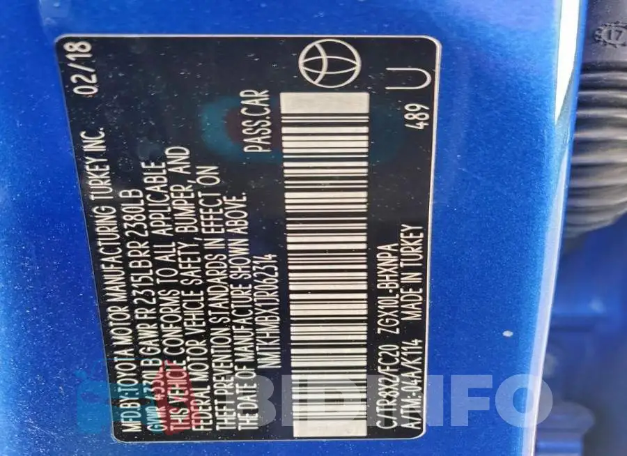 NMTKHMBX1JR062314 Photo# 13