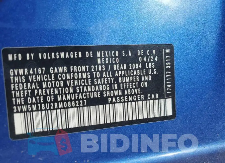 3VW5M7BU2RM086227 Photo# 12
