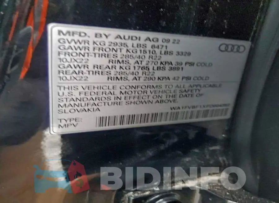 WA1FVBF1XPD004352 Photo# 13