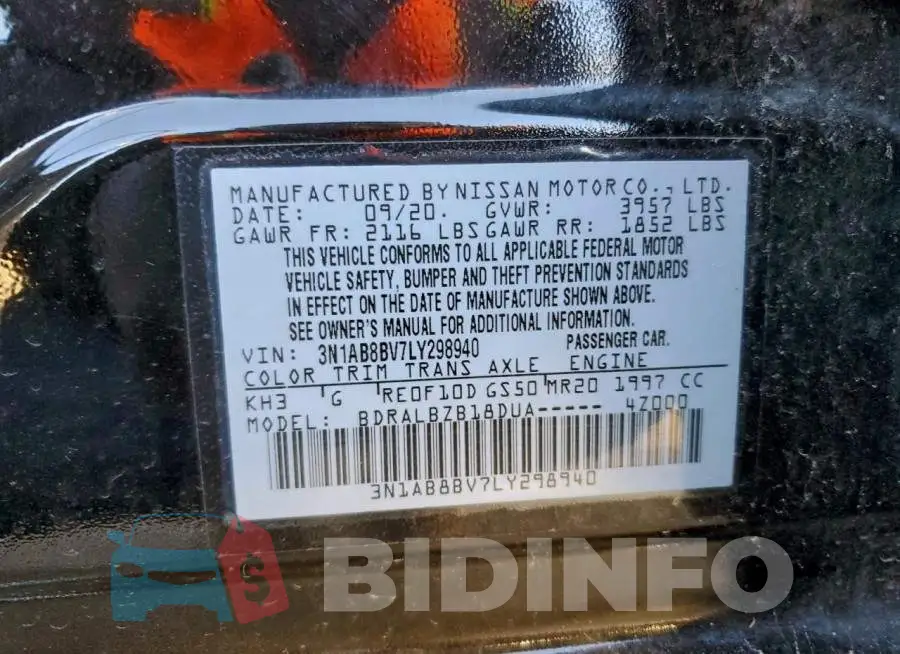 3N1AB8BV7LY298940 Photo# 12