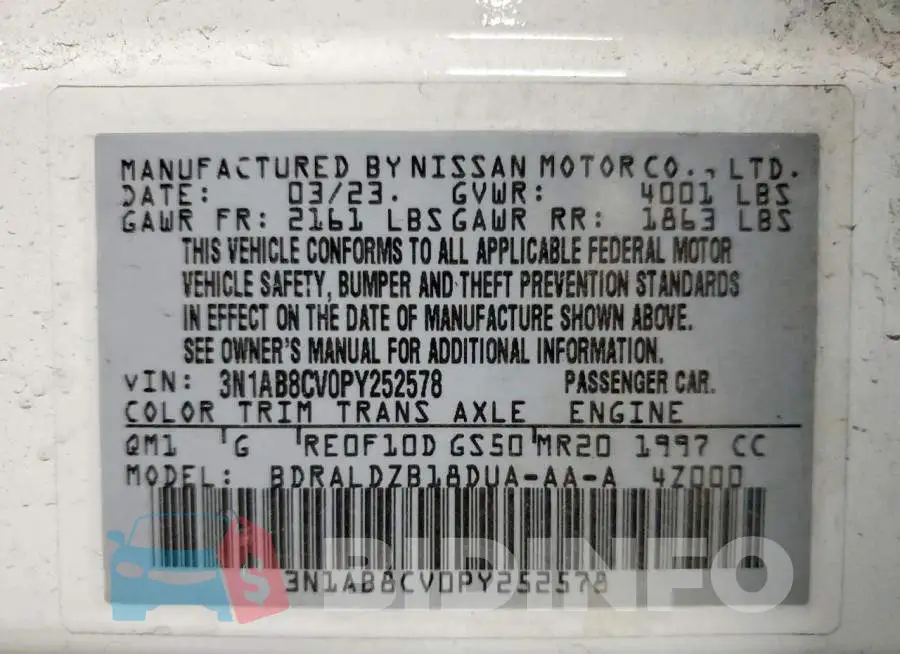 3N1AB8CV0PY252578 Photo# 12
