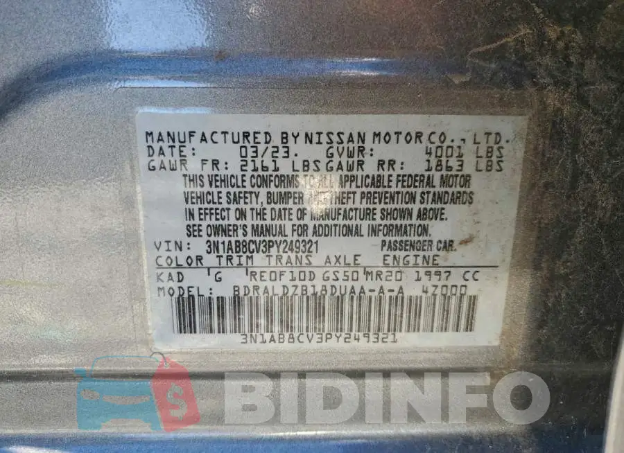 3N1AB8CV3PY249321 Photo# 12