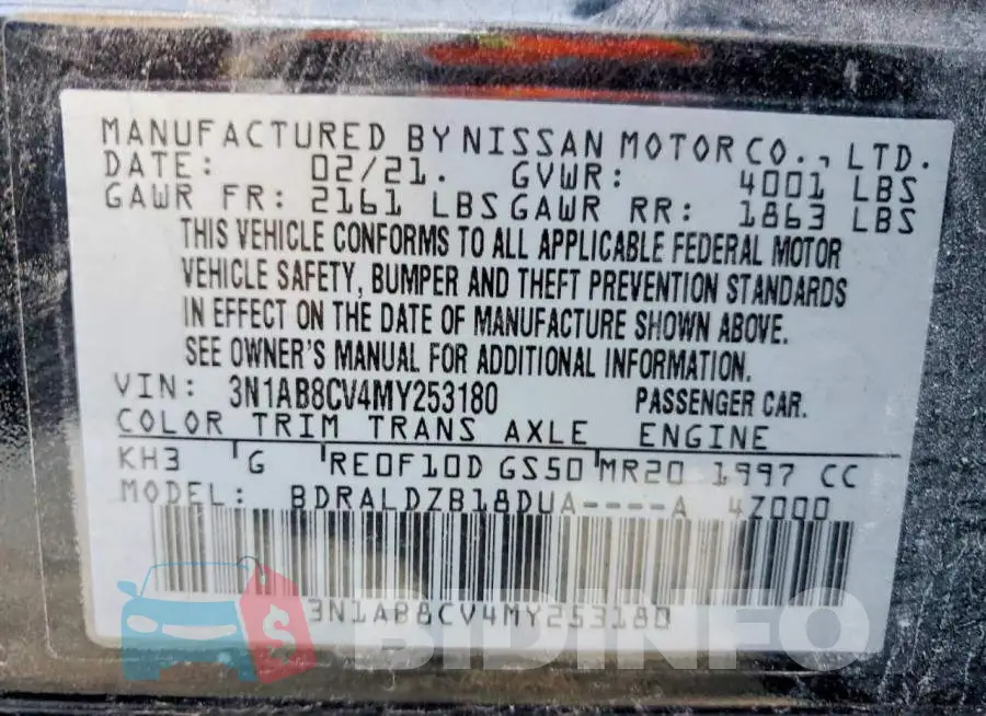 3N1AB8CV4MY253180 Photo# 13