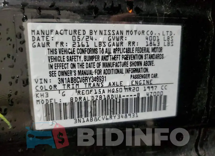 3N1AB8CV6RY348931 Photo# 12