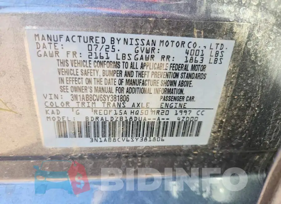 3N1AB8CV6SY381806 Photo# 12