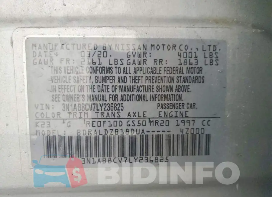 3N1AB8CV7LY236825 Photo# 12