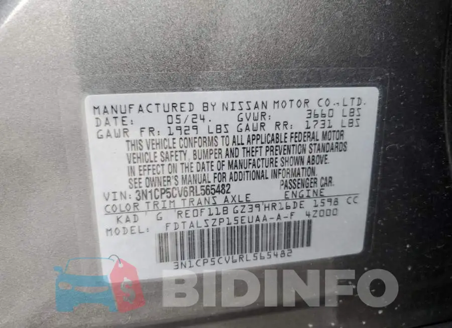 3N1CP5CV6RL565482 Photo# 13