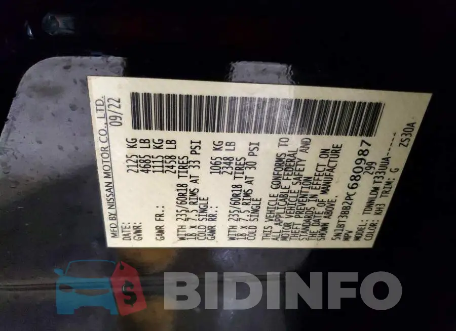 5N1BT3BB2PC680987 Photo# 13