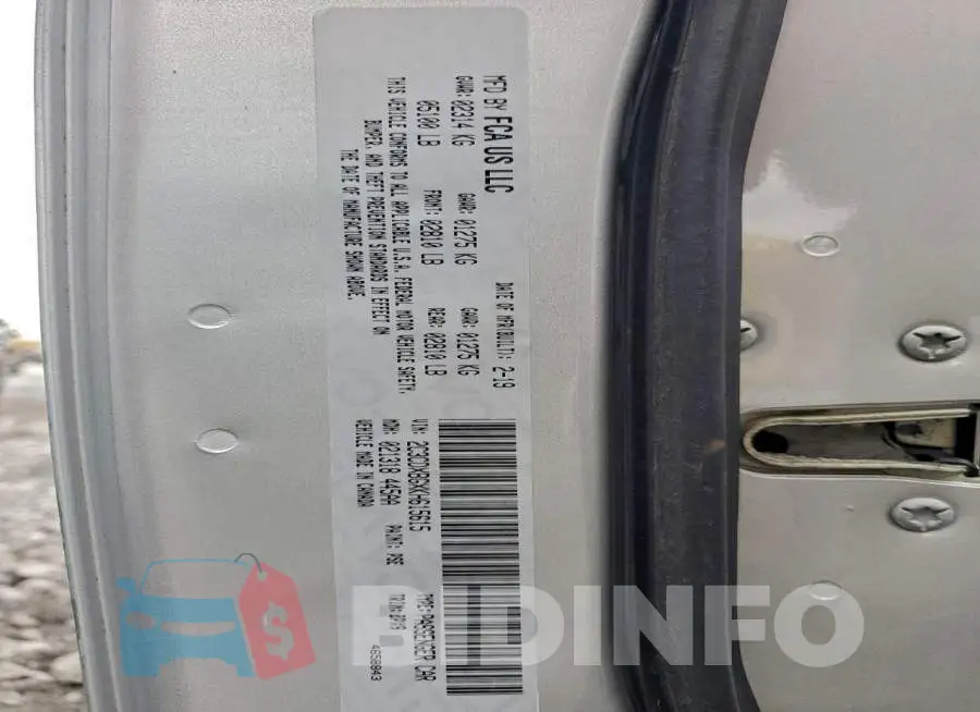 2C3CDXBGXKH615615 Photo# 13