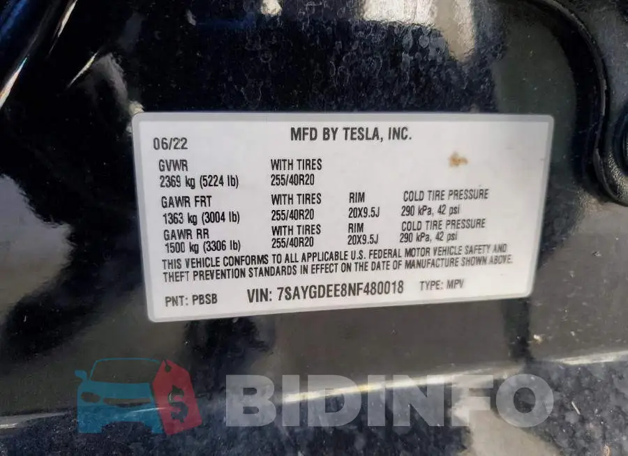7SAYGDEE8NF480018 Photo# 12