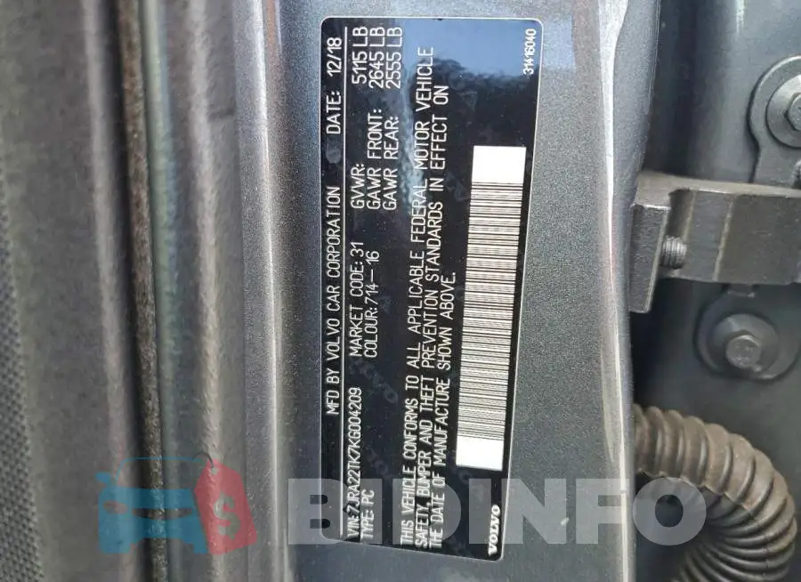 7JRA22TK7KG004209 Photo# 12