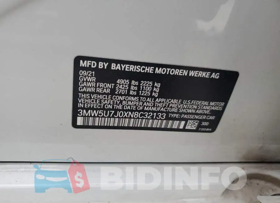 3MW5U7J0XN8C32133 Photo# 12