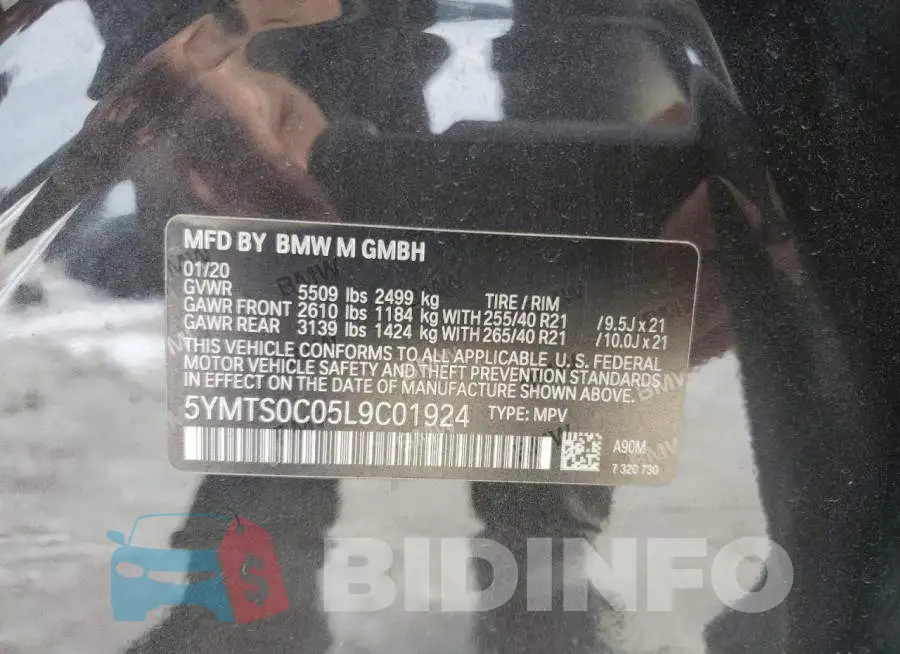 5YMTS0C05L9C01924 Photo# 13