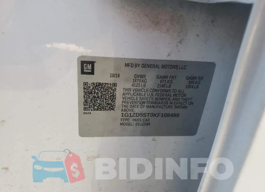 1G1ZD5ST0KF109499 Photo# 13