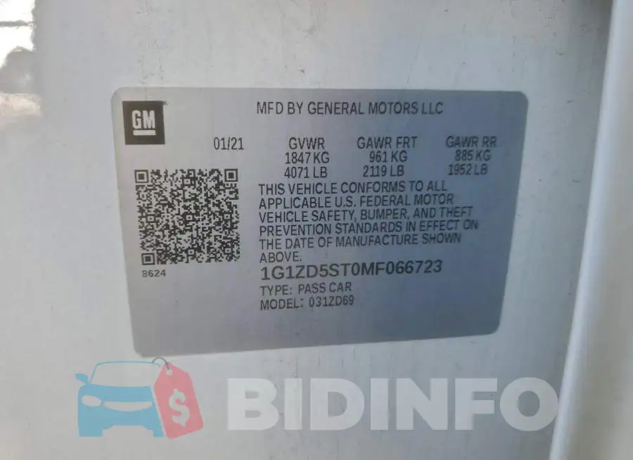 1G1ZD5ST0MF066723 Photo# 12