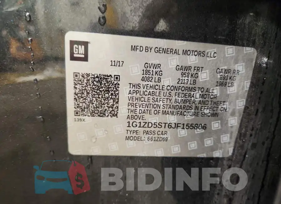 1G1ZD5ST6JF155806 Photo# 13
