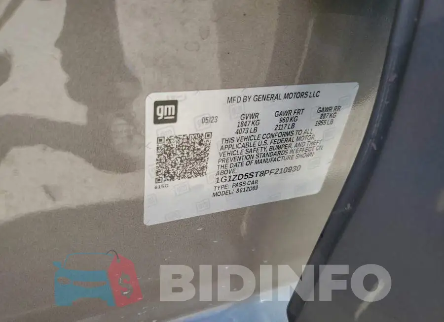 1G1ZD5ST8PF210930 Photo# 13