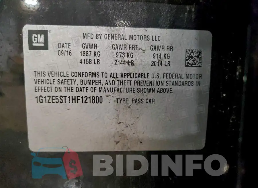 1G1ZE5ST1HF121800 Photo# 12