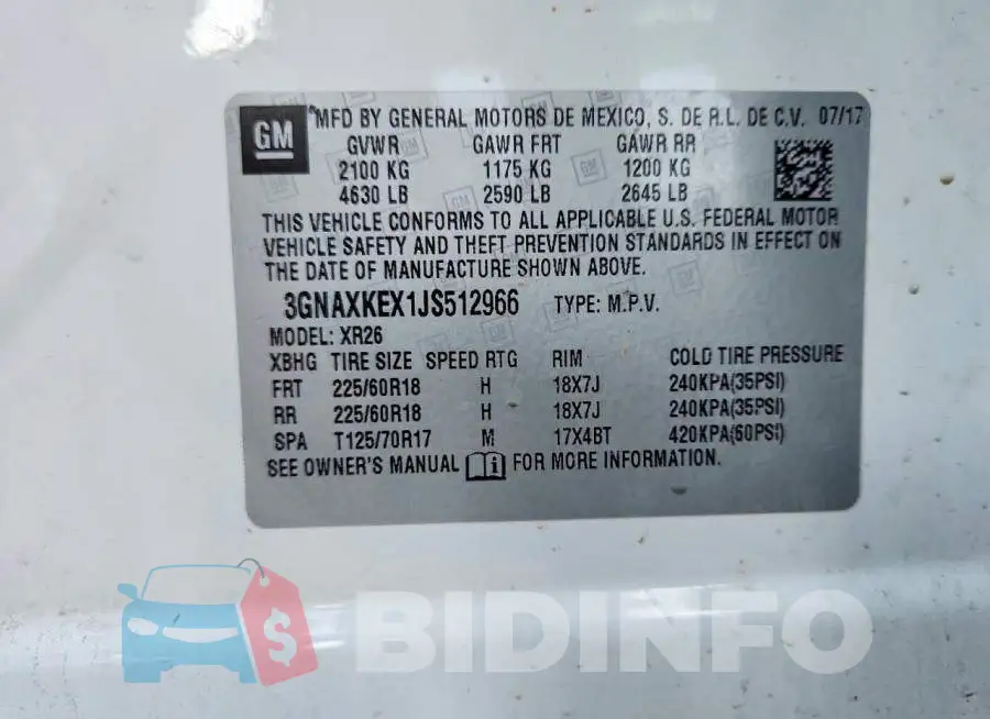3GNAXKEX1JS512966 Photo# 12