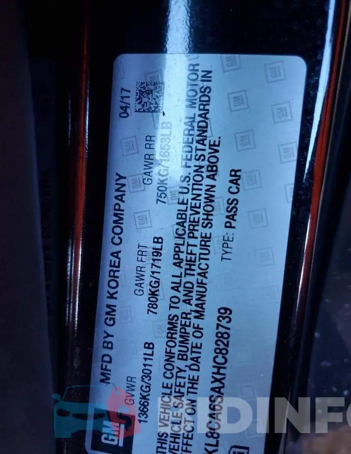 KL8CA6SAXHC828739 Photo# 14
