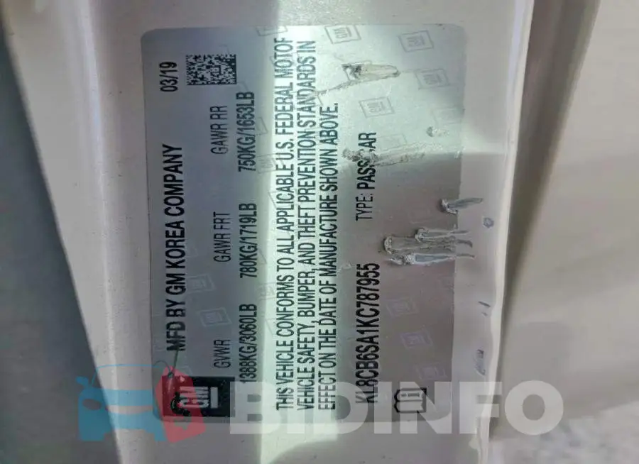 KL8CB6SA1KC787955 Photo# 13