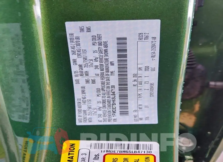 1FMDE7BH6SLB47130 Photo# 13