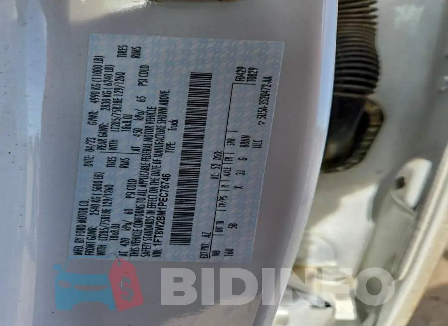 1FT8W2BM1PEC76746 Photo# 12