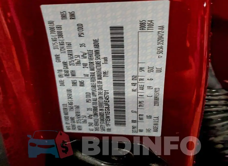1FTEW1EG8JFE45701 Photo# 12