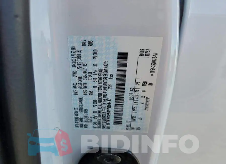 1FTFW1E50PFB04417 Photo# 13