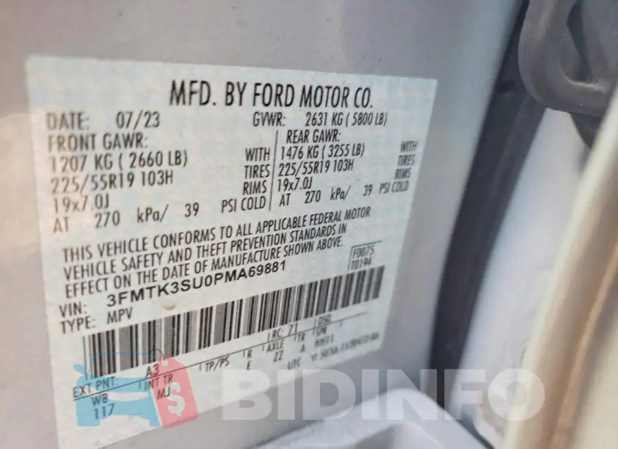 3FMTK3SU0PMA69881 Photo# 14