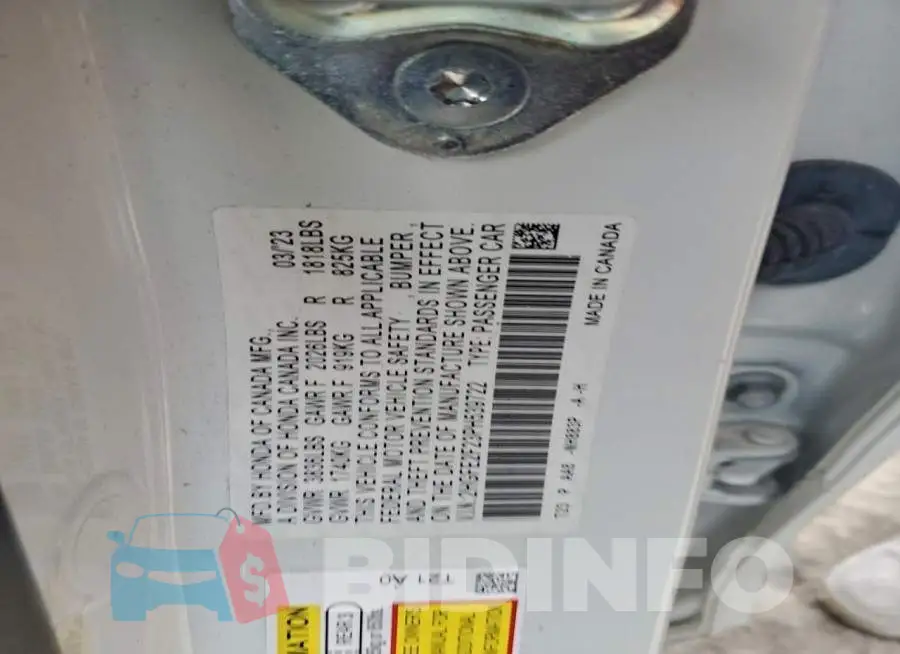 2HGFE2F23PH539722 Photo# 12