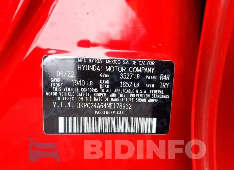 3KPC24A64NE178932 Photo# 12