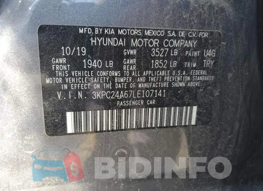 3KPC24A67LE107141 Photo# 12