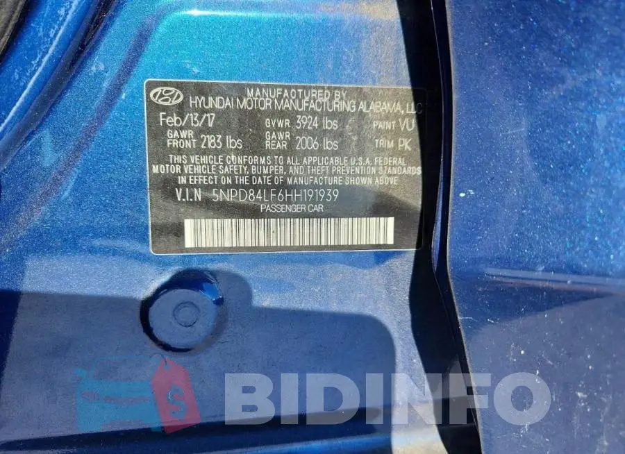 5NPD84LF6HH191939 Photo# 12