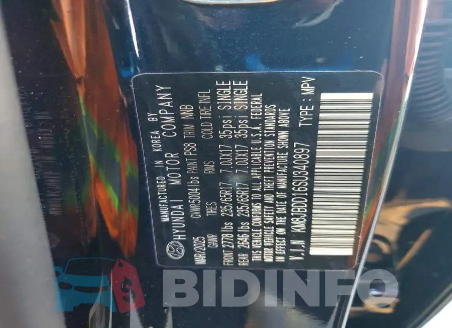 KM8JBDD16SU340897 Photo# 13