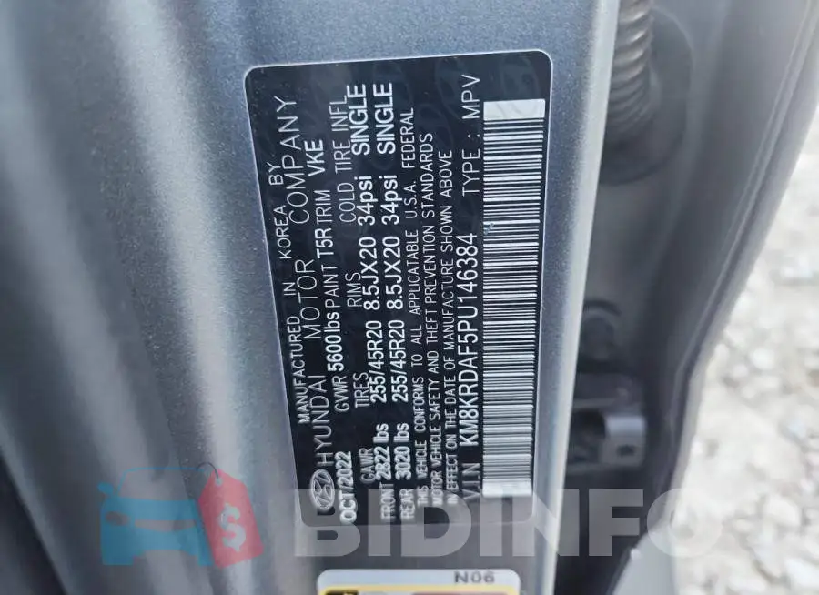 KM8KRDAF5PU146384 Photo# 13