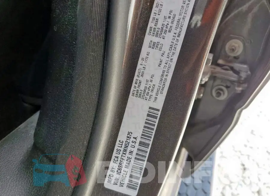1C6SRFFTXMN521875 Photo# 12