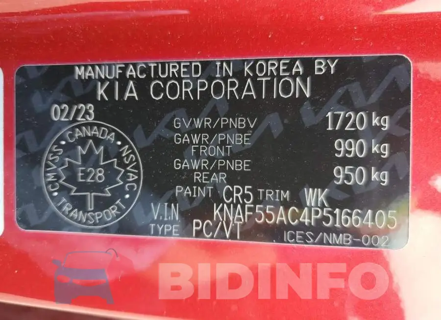 KNAF55AC4P5166405 Photo# 13