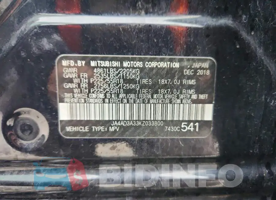 JA4AD3A33KZ033800 Photo# 12