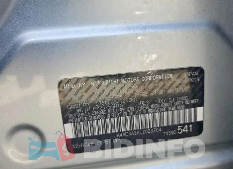 JA4AD3A36LZ020704 Photo# 14