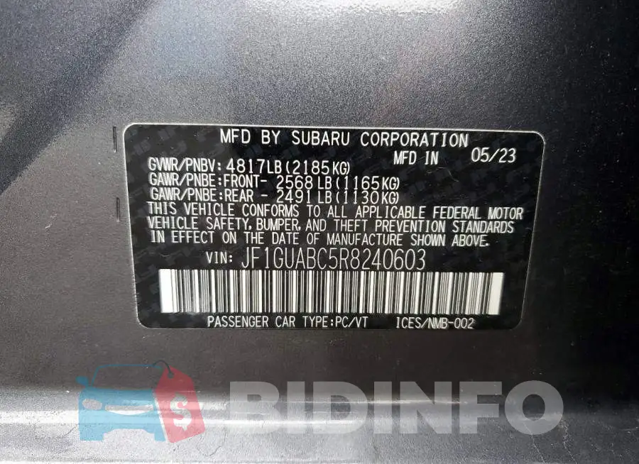 JF1GUABC5R8240603 Photo# 12