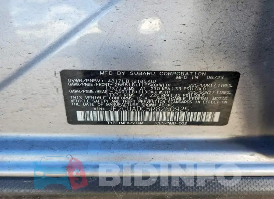 JF2GUADC5R8260925 Photo# 13